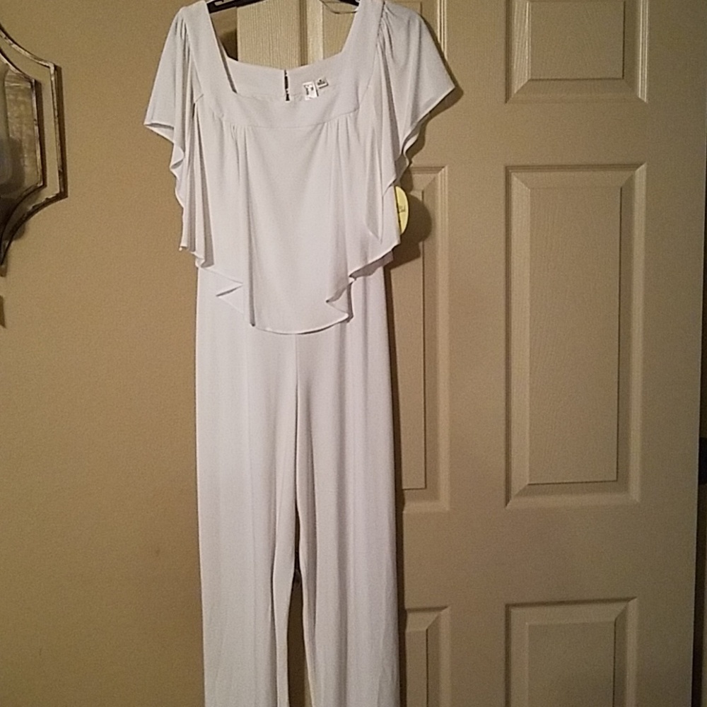 Emma and Michele white romper